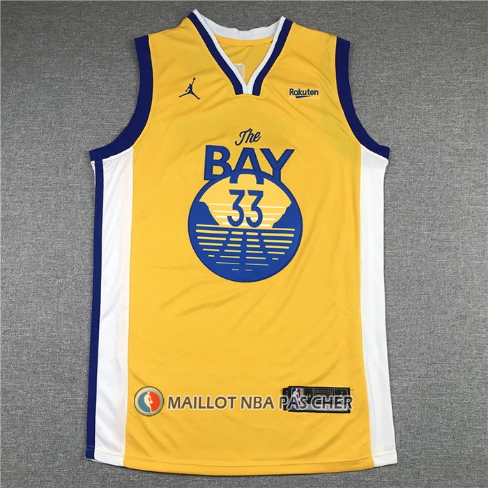 Maillot Golden State Warriors James Wiseman Statement 2020 Jaune